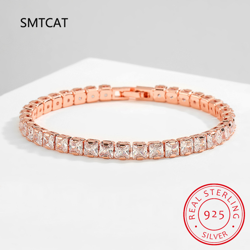 프린세스 컷 모이사나이트 다이아몬드 테니스 뱅글 팔찌, - Moissanite Tennis Bracelet 925 Sterling 리뷰 및 가격