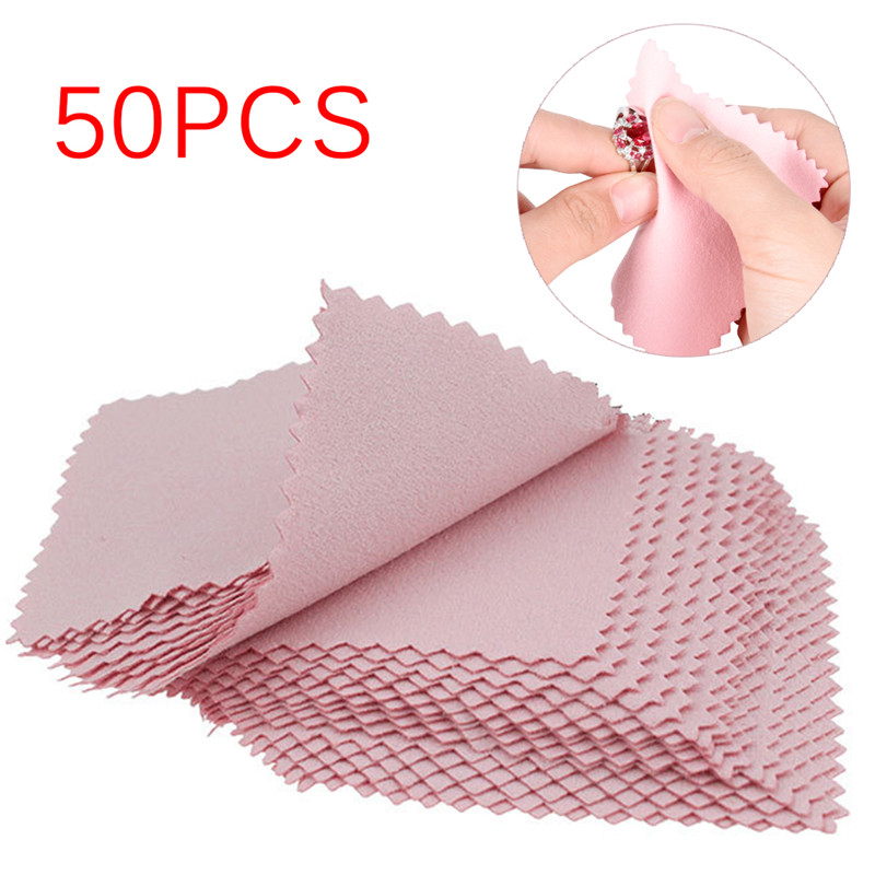 새로운·50개/세트 실버 클리너 천 광택 천 클리너 보 - Jewelry Polishing Cloth Silver Cleaner 리뷰 및 가격